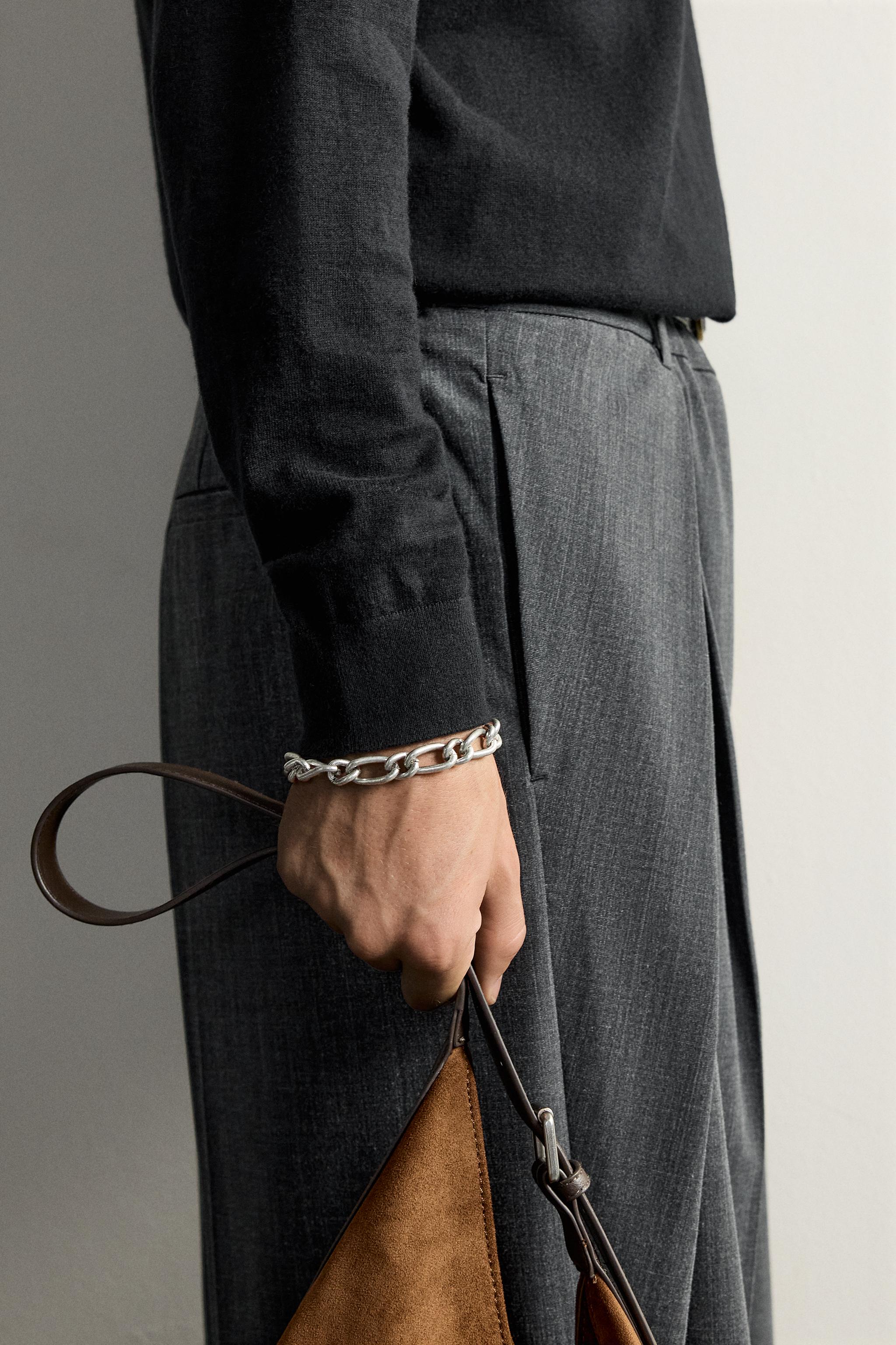 BRACELET À MAILLONS MÉTALLIQUES